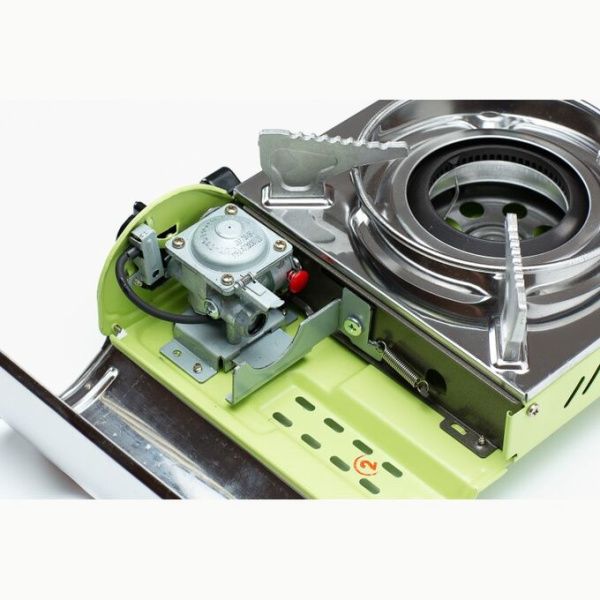 Газовая плита NaMilux NA-P3761PX Cyclone (Стальной / Салатовый)